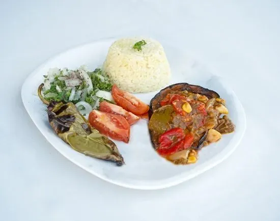 Stuffed Eggplant Plate
