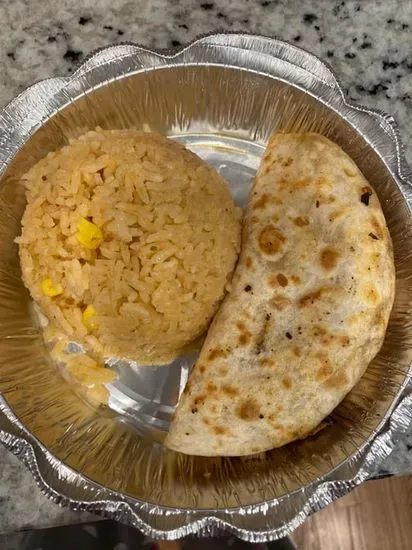 Kids Cheese Quesadilla & Rice