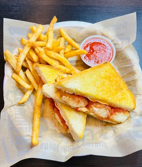 Fried Mozz Grilled Cheese