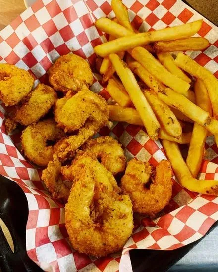 10 Pieces Shrimp with Fries (Fried)