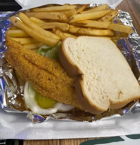 Fish Sandwich with Fries