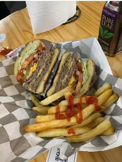 Double Cheeseburger with Fries