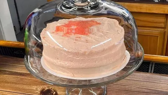 Whole Strawberry Crème Cake