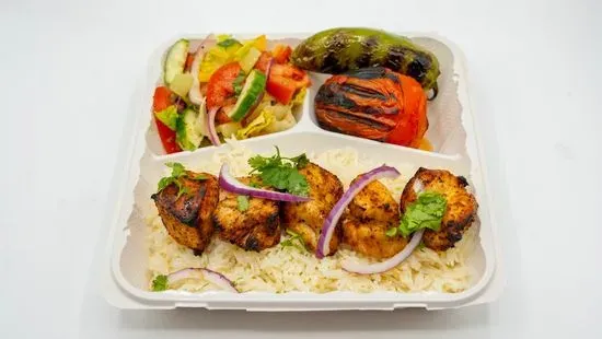 11. Chicken Wings Kabob Plate