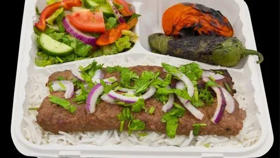 12. Beef Lule Kabob Plate