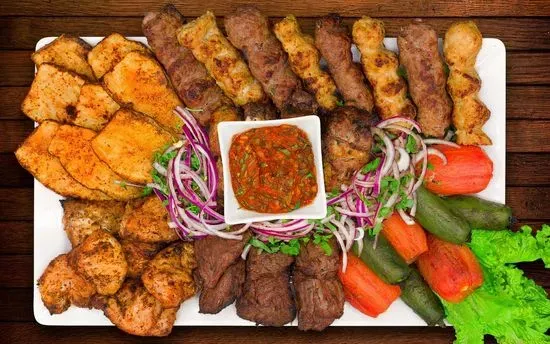 Kabob Combo platter for 6 to 8 people