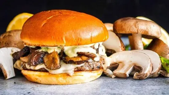 Havarti Shroom Burger