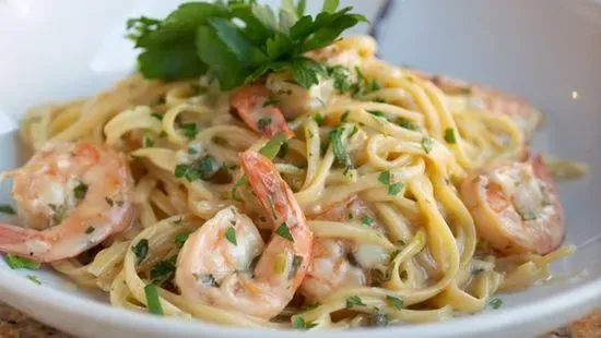 Garlic Shrimp Linguine