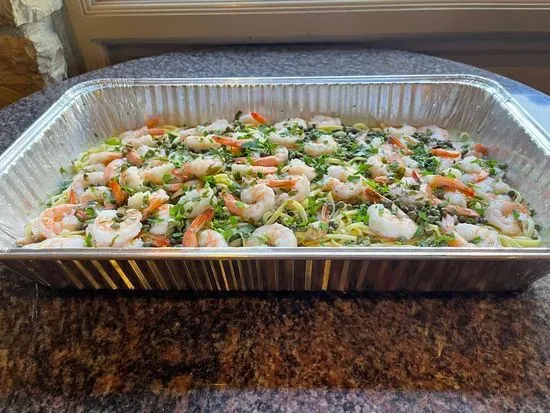 Catering Garlic Shrimp Linguine (4-6)