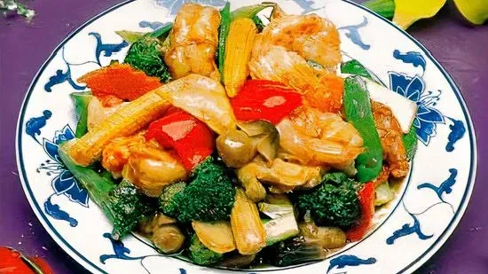 74. Hunan Chicken & Shrimp