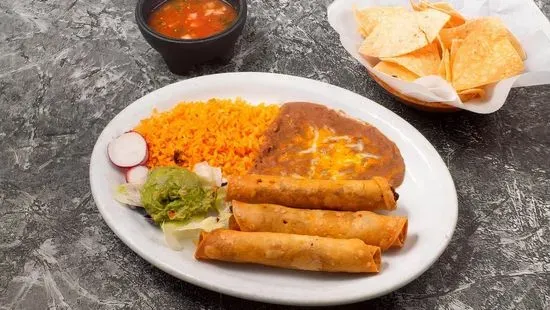 3 Taquitos Plate