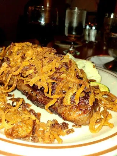 Wiener Roast Braten W Shoestring Fried Onions