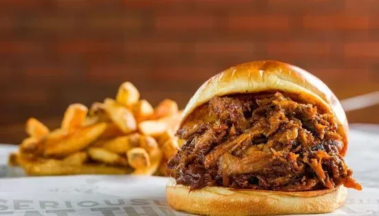 We Salute You' Pulled Pork Sandwich