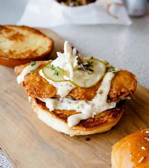 BEER BATTERED COD SANDWICH