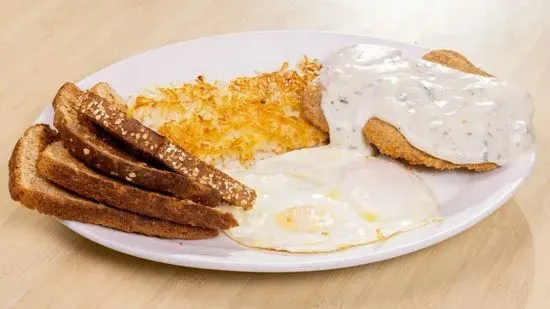 Country Fried Steak & Eggs*