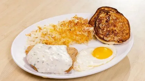 S/P Country Fried Steak & Eggs