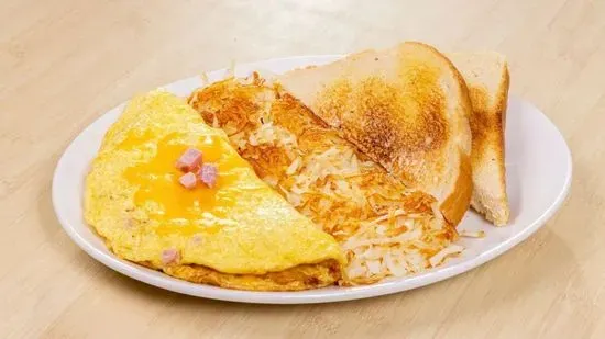 Country Ham & Cheddar Omelette