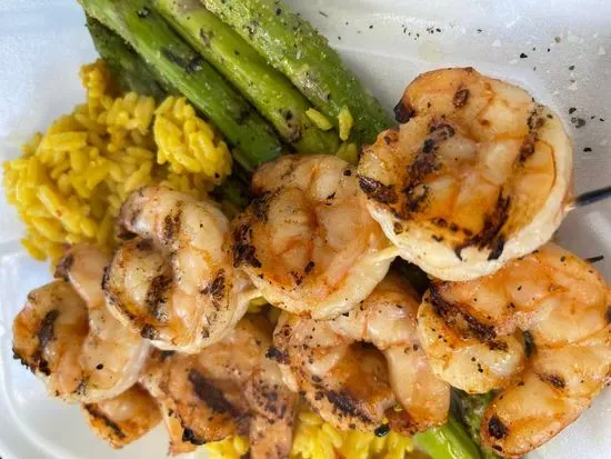 Shrimp Skewers w/ Sides (2)