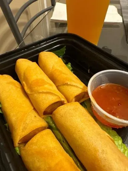 fried vegetable spring rolls(thin wrap crispy) 6 pcs