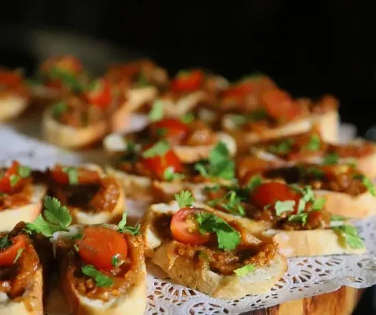 Eggplant bruschetta 12 pc