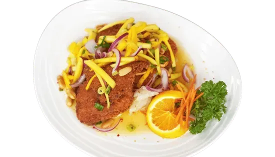 Crispy Mango Sole Fish