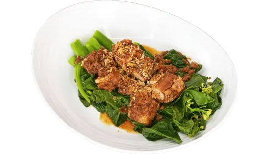 Crispy Pork &  Chinese Broccoli