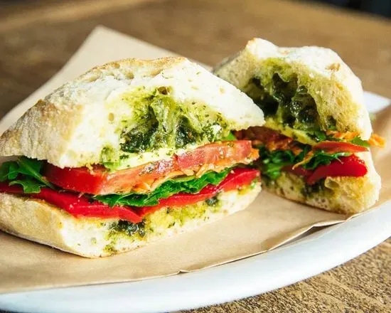 Market Veggie Pesto Sandwich (V)