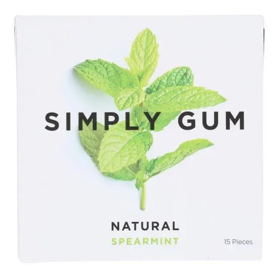 SIMPLY GUM Spearmint Sugar Free Gum