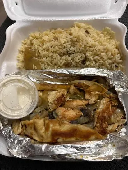 Chicken Pita Oregenato w.Rice