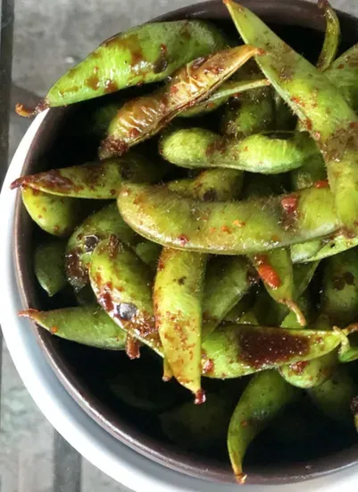 Spicy Wok Tossed Edamame