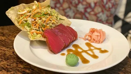 Seared Blackened Ahi & Napa Slaw