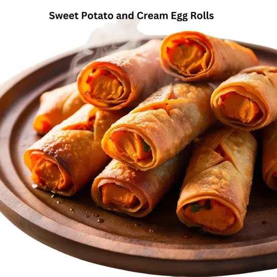 Sweet Potato and Cream Egg roll