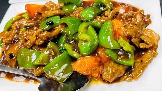 Beef w/ Green Pepper & Tomato