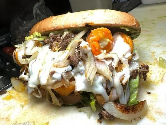 Torta Steak and Shrimp