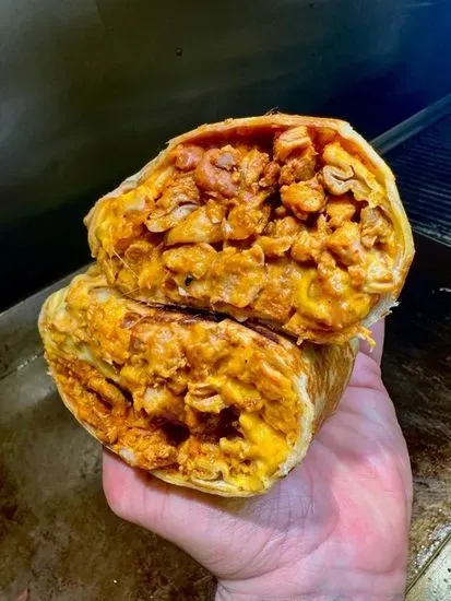 Cheezy Double Tiki Burrito (doritos or any chips)