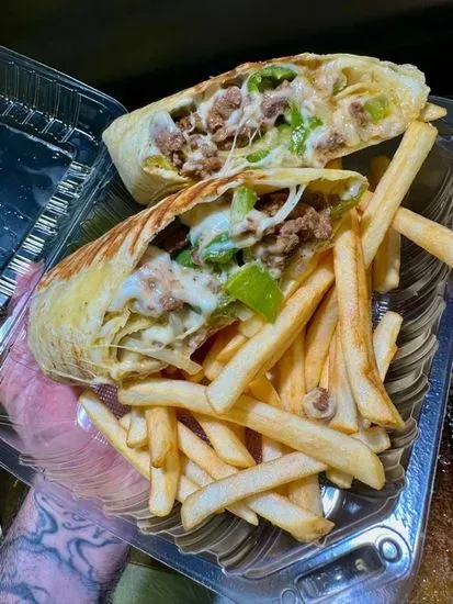 Philly Cheese wrap combo