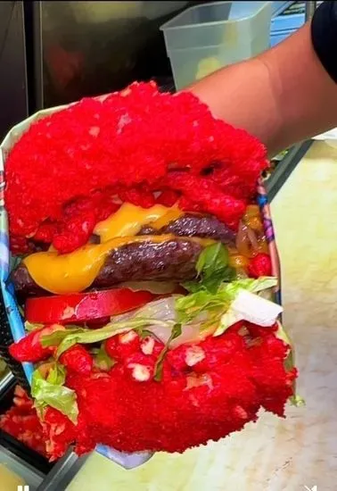 Hot Cheetos Burger Combo