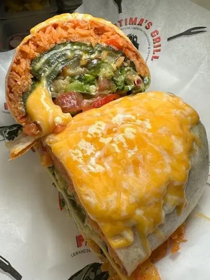 Chili relleno burrito no meat