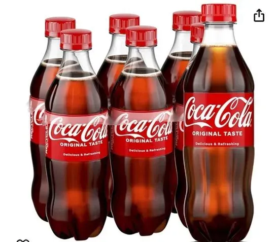 PLASTIC bottles  16.9 oz (Coke)