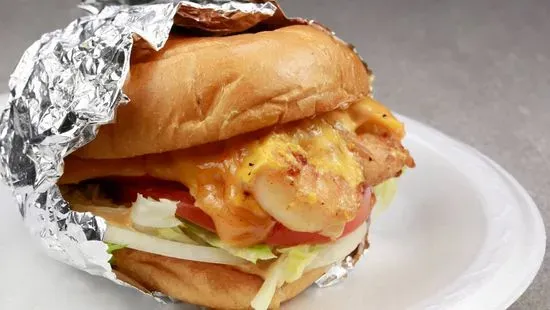 Only Shrimp Cheeseburger