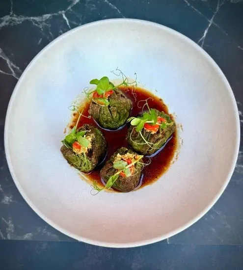 PAN SEARED VEGETABLE DUMPLINGS