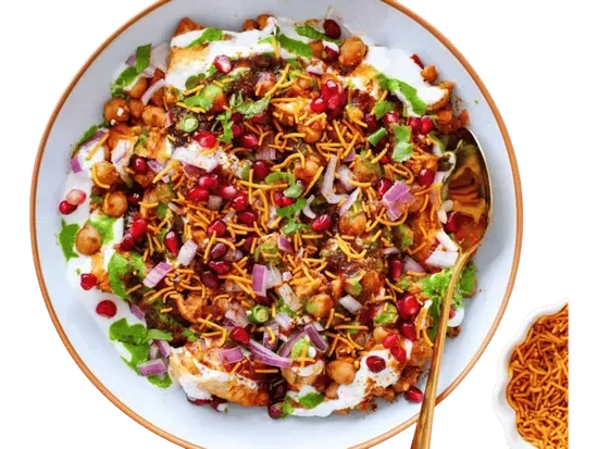 Samosa Chaat (2 Pieces)  VG