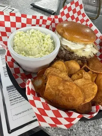 Mushroom Swiss Burger Meal