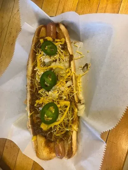 Foot Long Chili Dog