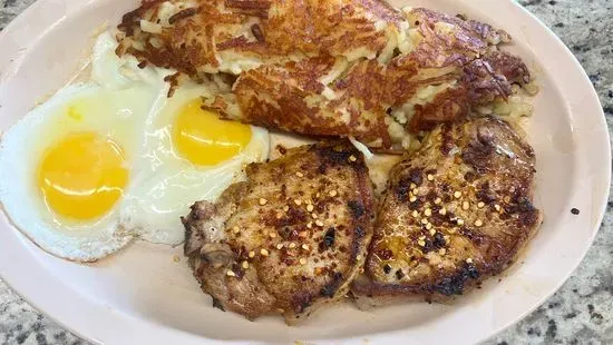 Pork Chop & Eggs