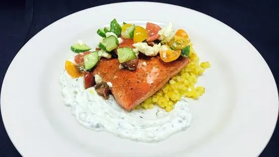 Wild Salmon with Saffron Couscous