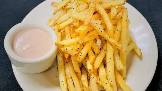 Salt and Pepper Crush French Fries & Kalamata Aioli