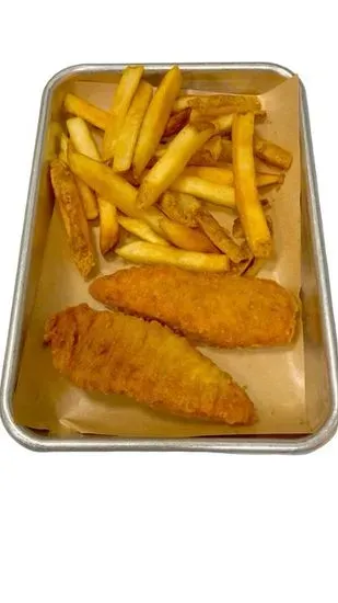 Fries & Chicken TENDERS (Kids Menu)