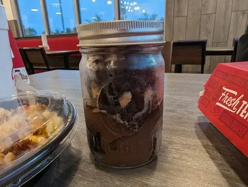 Chocolate Brownie Pudding Jar Dessert