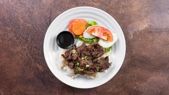 Grilled Beef on Rice